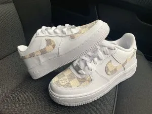 Custom Air Force 1 Grey Beige Square