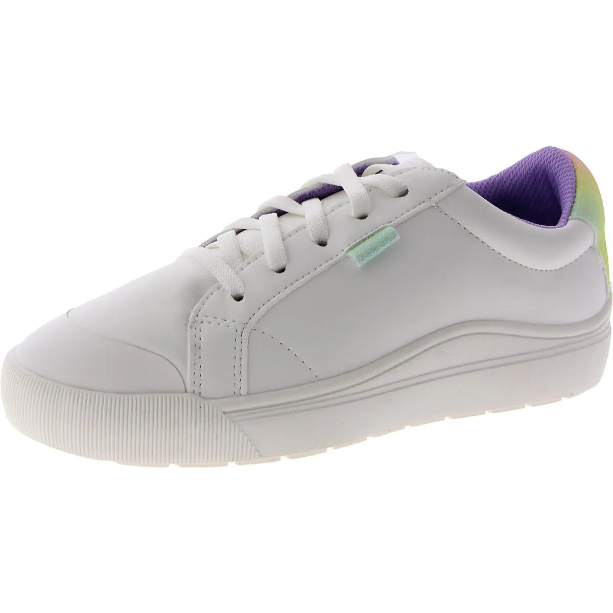 Dr. Scholl's Shoes Girls Time Off Kids Faux Leather Casual And Fashion Sneakers