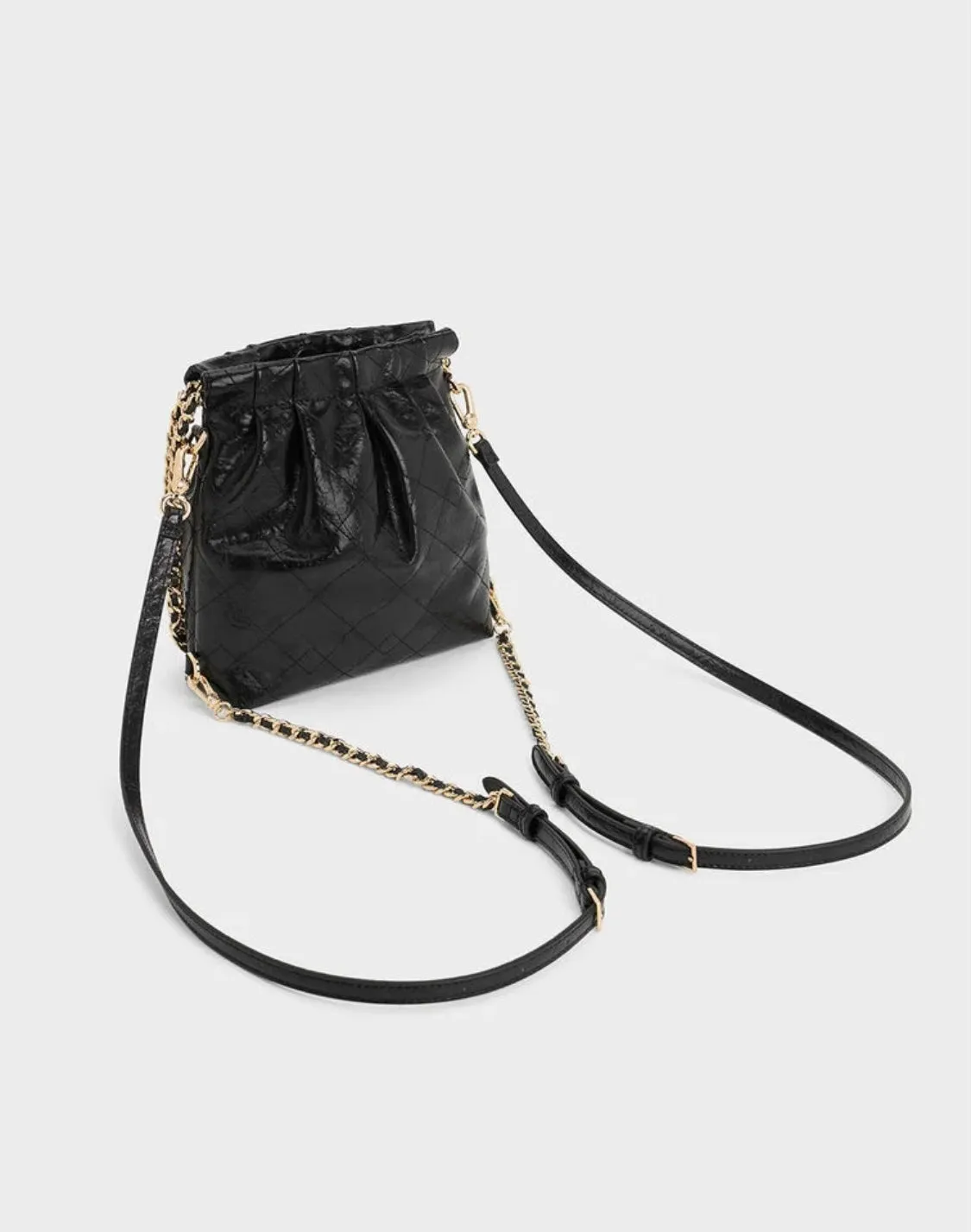 Duo Chain-Handle Two-Way Backpack