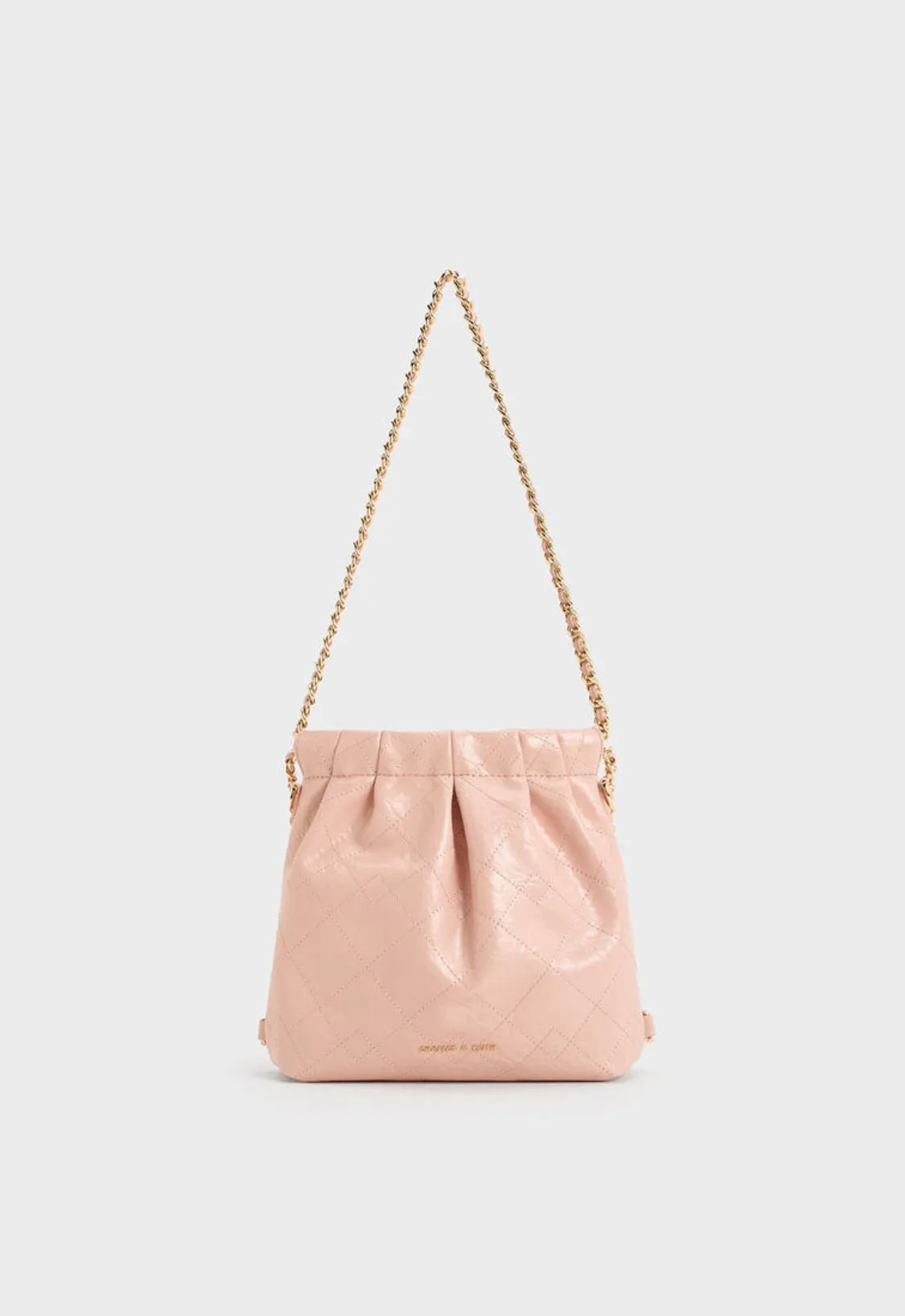 Duo Chain-Handle Two-Way Backpack