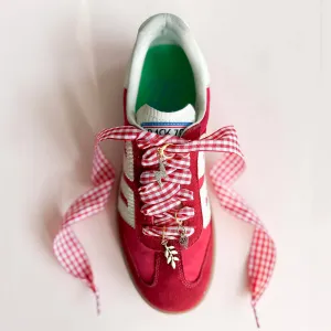Gingham Shoe Charms and Lace Sets Sneaker Charm Sets