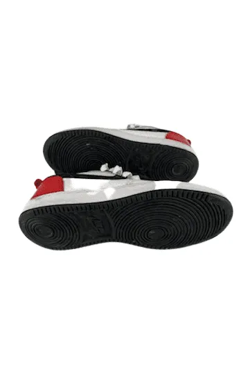 Nike unisex kids white/red/black sneakers size 4.5Y