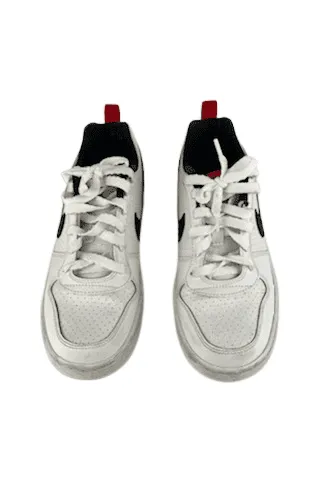 Nike unisex kids white/red/black sneakers size 4.5Y