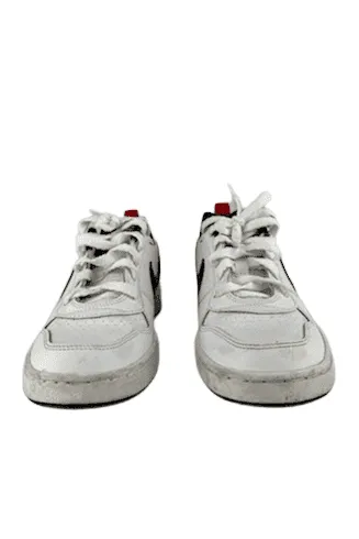 Nike unisex kids white/red/black sneakers size 4.5Y