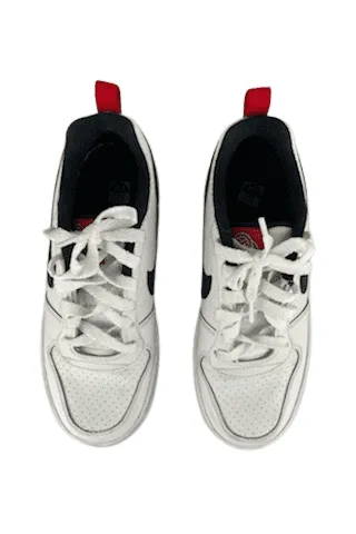 Nike unisex kids white/red/black sneakers size 4.5Y