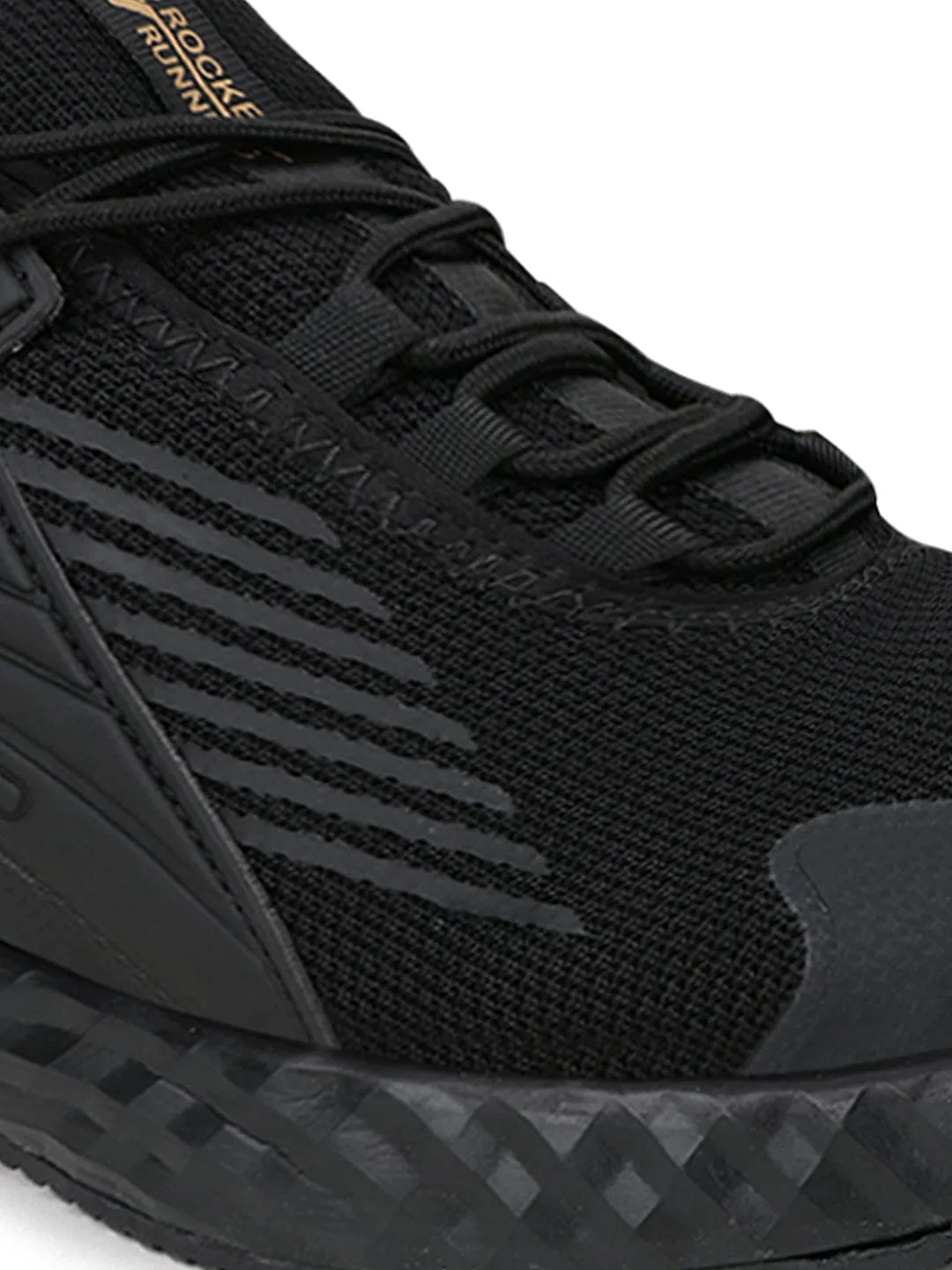 ROCKET PRO Black Men's Sports Shoes