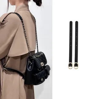 The extension strap for Duma backpack, handcrafted genuine leather bag strap, 25cm long modification accessory.