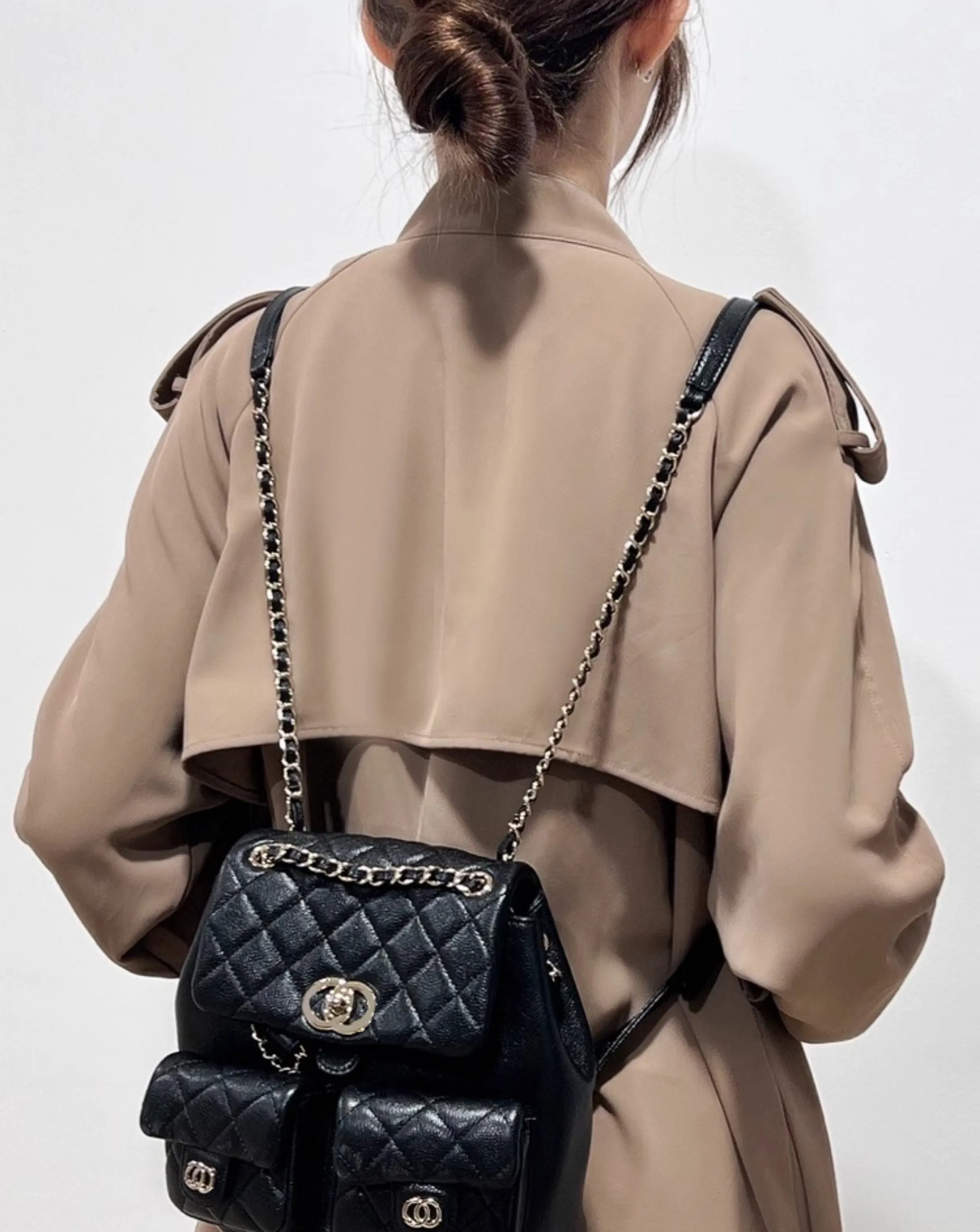 The extension strap for Duma backpack, handcrafted genuine leather bag strap, 25cm long modification accessory.