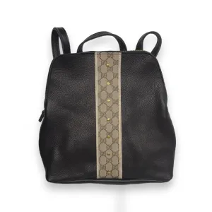 Upcycled Gucci Backpack in Black Leather